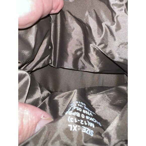 LL BEAN Quilted Bootie Slippers Pull On Mens Sz XL/ 12-13 - Picture 11 of 13